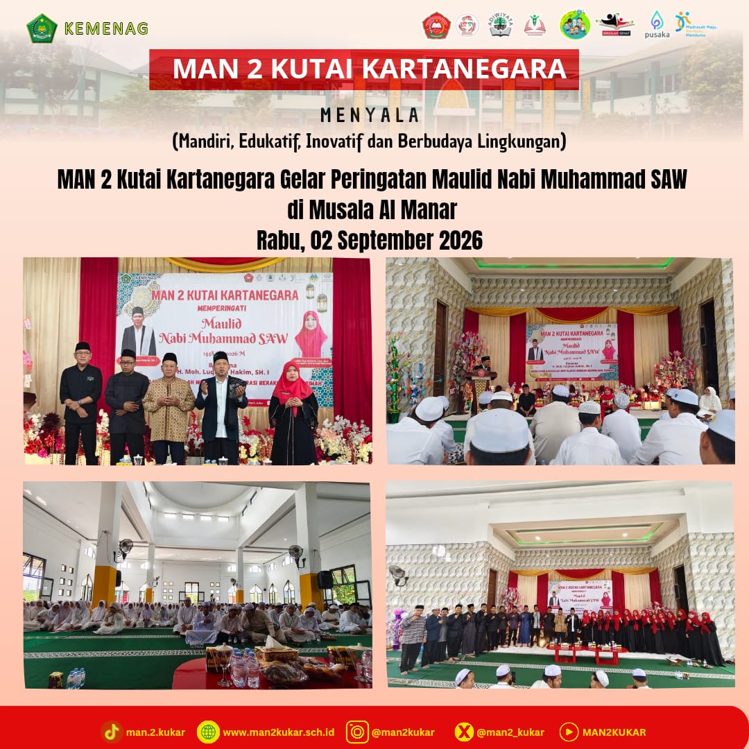 MAN 2 Kutai Kartanegara Gelar Peringatan Maulid Nabi Muhammad SAW 1448 H